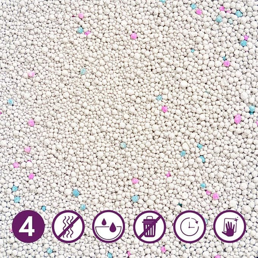 Omlet Clay Clumping Cat Litter | Long Lasting and Low Waste | Absorbent and Sustainable | Excellent Odour Control and High Absorbency | No. 4 - Clay - 17 lbs. 10 oz.