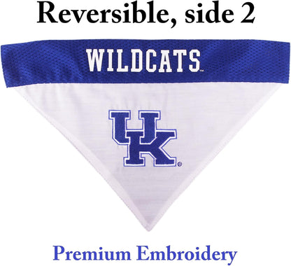 Pets First Collegiate Pet Accessories, Reversible Bandana, Kentucky Wildcats, Large/X-Large