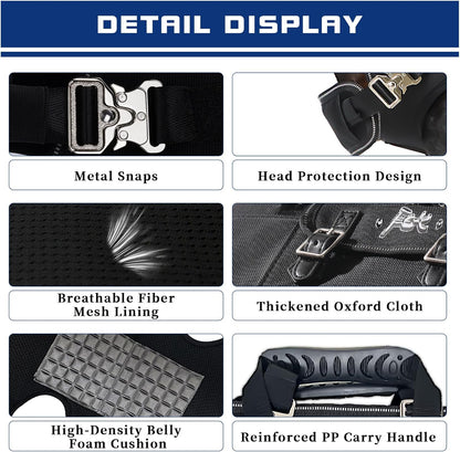 Dog Backpack Carrier - Spine-Friendly for Large Dogs(24-35lbs) Horizontal Design Dog Carrier with Adjustable Back Straps for Joint Injuries, Arthritis, Ideal for Stairs, Elderly Dogs(Size XL)