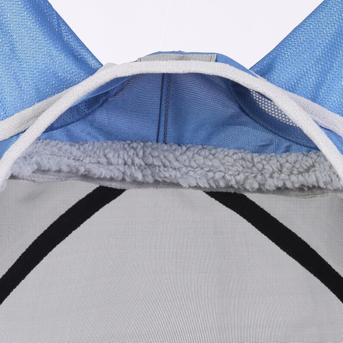 Harrison Howard CareMaster Pro Luminous Horse Fly Mask Large Eye Space Standard with Ears UV Protection for Horse Royal Blue M Cob