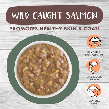 Weruva Classic Cat Stews!, Stir The Pot with Lamb, Chicken & Salmon in Gravy, 3oz Pouch (Pack of 12)