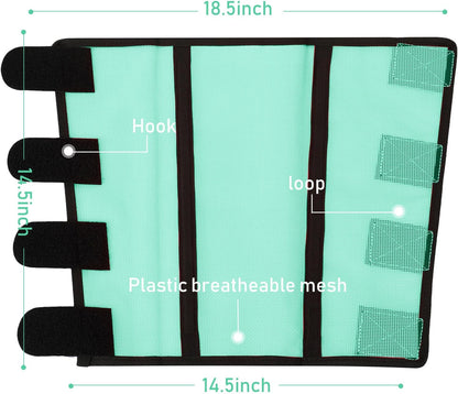 Jexine 12 Fly Boots for Horse Set of 12 Loose Breathable Mesh Horse Fly Sheets Protective Horse Leg Wraps Leggings for Preventing Flies and Mosquitoes Bites(Green)