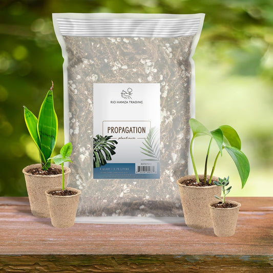 Planting Mix for Plant Propagation (4 Quarts), Hand Blended Soilless Mix for Propagating Plants, House Plants, and More