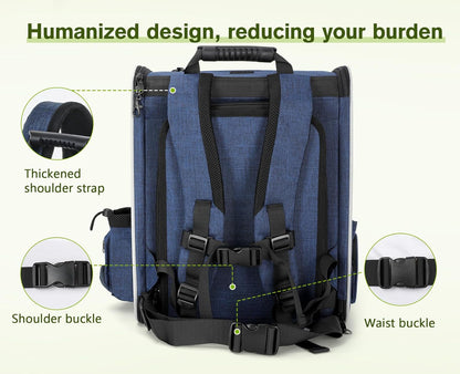 Pecute Pet Carrier Backpack, Cat Backpack Carrier, Expandable with Breathable Mesh for Small Dogs Cats Puppies, Dog Backpack Carrier for Hiking Travel Camping Outdoor, Hold Pets Up to 17 Lbs - Pawvie