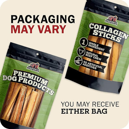 Beef Collagen Sticks for Dogs, Long Lasting Collagen Chews for Dogs. Bully Sticks Alternative High Protein Dental Treats w/Natural Collagen for Dogs Supports Joint, Skin & Coat Health