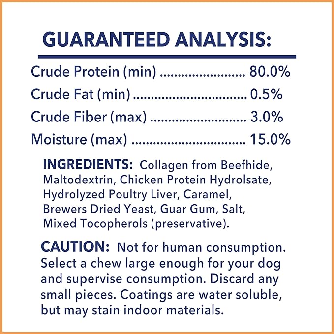 Pet Factory CareChewz Collagen +Plus 9" Rovers Dog Chew Treats - Chicken Flavor, 3 Count/1 Pack