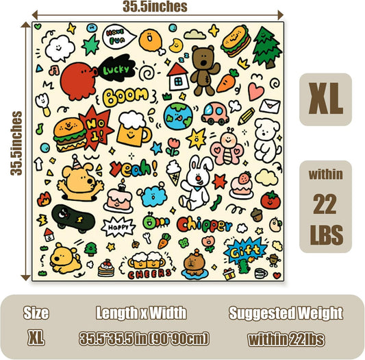 35.5" Cat Grooming Wrap Cat Wrap for Cutting Nails Cat Restraint for Nail Clipping Cat Swaddle Wrap Cat Burrito Wrap XL(Within 22lbs) Anti-Scratch Anti-Escape Multifunctional Pet Tool