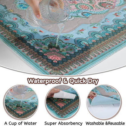 Aitmexcn Washable Pee Pads for Dogs, 72"x72" 2 Pack Reusable Puppy Pads Pet Training Pads, Super Absorbent, 100% Waterproof Dog Pee Pads, Whelping, Housebreaking, Incontinence, for Playpen