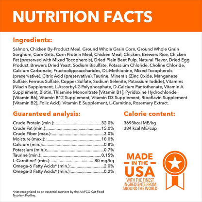 IAMS Proactive Health Adult Healthy Dry Cat Food with Real Salmon, 16 lb. Bag