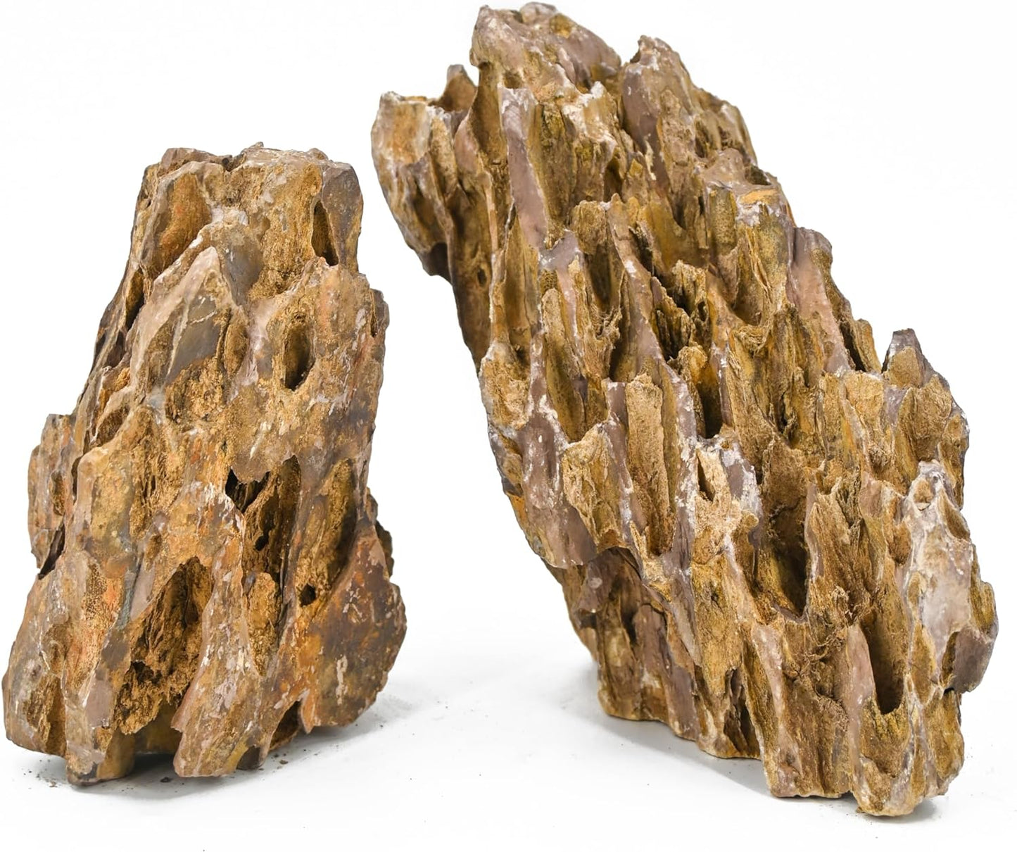 Natural Aquarium Rocks 5LB Dragon Stone Rock Decoration Aquascaping Stone for Aquariums Landscaping Model Fish Tanks Terrariums Vivariums-2-4 inches