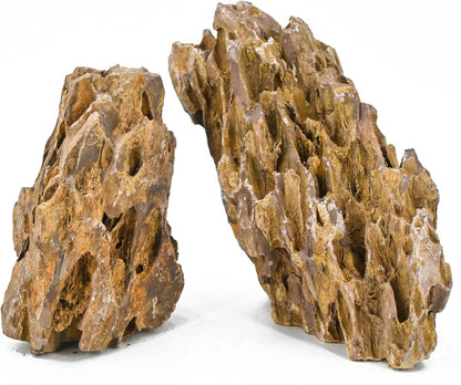 Natural Aquarium Rocks 5LB Dragon Stone Rock Decoration Aquascaping Stone for Aquariums Landscaping Model Fish Tanks Terrariums Vivariums-2-4 inches
