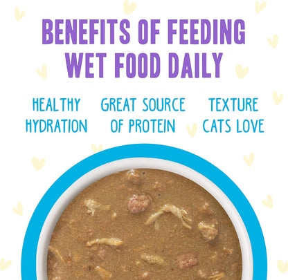 Weruva B.F.F. OMG - Best Feline Friend Oh My Gravy!, Chicken Cloud 9 with Chicken in Gravy, 5.5oz Can (Pack of 8)