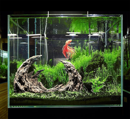 Novelsite Premium Large Sandstone Canyon Rock Formation - Lifelike Aquarium Decor for Fish Tank, 17" x 8.6" x 5" - Enhance Aquatic Landscape with Realistic Natural Look