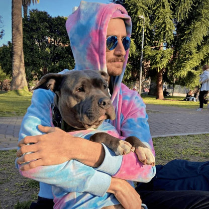 Spark Paws Dog Hoodie – Premium Dog Sweater for Small, Medium, and Large Dogs | Warm Outfits for French Bulldogs, Pitbull, Puppy, Winter Jacket Alternative - Snow Cone - L