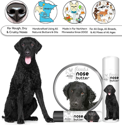 The Blissful Dog Curly-Coat Retriever Unscented Nose Butter, 1-Ounce