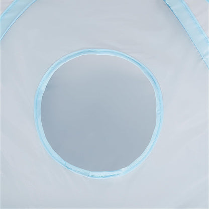Tempcore 3-Way Collapsible Cat Tube Toys, Indoor Cat Tunnels with Peek Hole Toy Ball, Light Grey