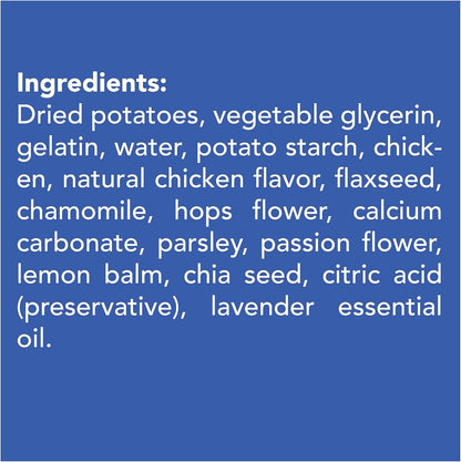 Get Naked Calming Dental Sticks for Dogs – Grain-Free Chicken Flavor, Anxiety Relief with Chamomile, Passion Flower, No CBD, Tartar Control, Gluten-Free – Small Sticks 6.2 oz Bag