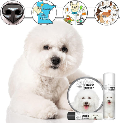 The Blissful Dog Bichon Frise Unscented Nose Butter, 8-Ounce