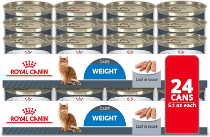Royal Canin Feline Weight Care Loaf in Sauce Canned Adult Wet Cat Food, 5.1 oz can (24-Count)