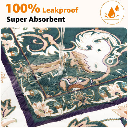 Washable Pee Pads for Dogs: 2 Pack Reusable Pee Pads for Dogs, Waterproof & Leakproof Washable Puppy Pad, Non-Slip Whelping Pee Pads & Potty Training Pad for Floor, Playpen,Crate, Couch, 18x24