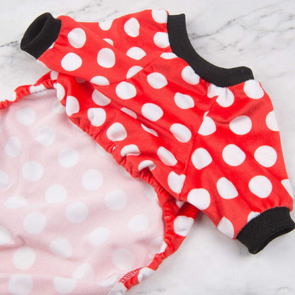 CuteBone Dog Halloween Pajamas Puppy Onesies Small Dogs Soft Pjs Coat Cat Apparel Comfy Pet Christmas Clothes Outfit Doggie Bodysuit P65M