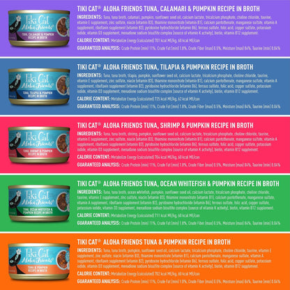 Tiki Cat® Wet Cat Food Mega Pack, Fish Favorites Variety Pack, 2.8/3 oz. Can (24 Count)