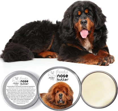 The Blissful Dog Tibetan Mastiff Unscented Nose Butter - Dog Nose Butter, 8 Ounce