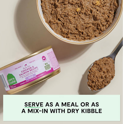 Open Farm Canned Cat Food Variety Pack, Paté for Complete & Balanced Nutrition, Grain-Free and Legume-Free Wet Cat Food, 2.8oz Cans (Case of 12)