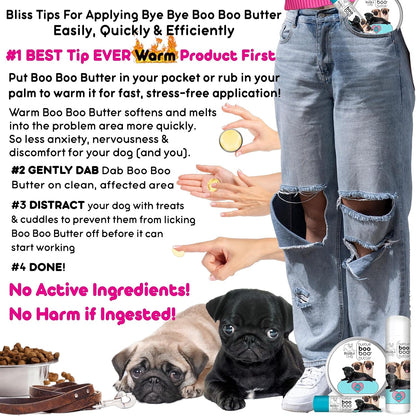 The Blissful Dog 4 oz TIN Pug Booboo Butter