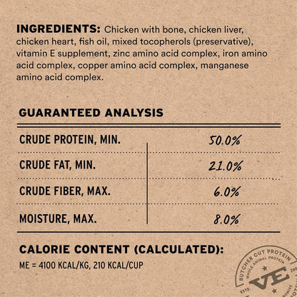 Vital Essentials Freeze-Dried Raw Chicken Meal or Mixer Dog Food Crunchy Mini Nibs, 25 oz