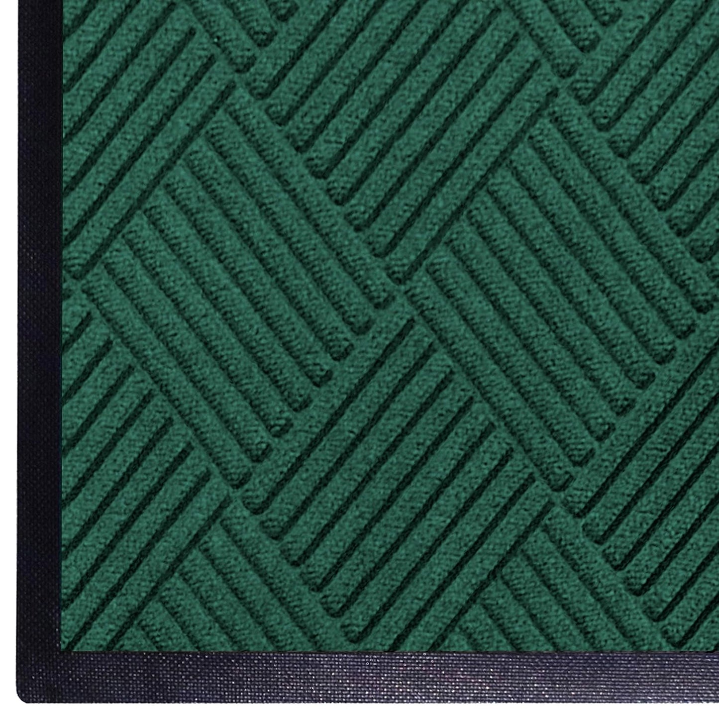 M+A Matting WaterHog Diamond | Commercial-Grade Entrance Mat with Rubber Border – Indoor/Outdoor, Quick Drying, Stain Resistant Door Mat (Evergreen, 6' x 8')