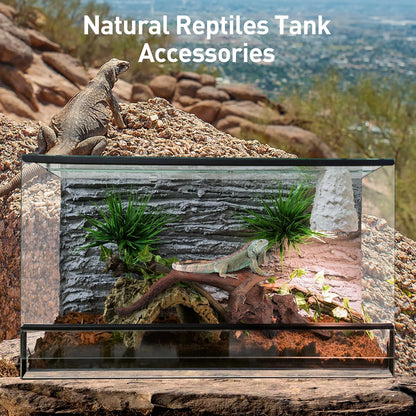 WDEFUN Natural Driftwood for Aquarium Decor, 3-Piece 7''-11'' Large Driftwood for Decorations on Fish Tank, Reptiles Bearded Dragon Accessories or Air Plants