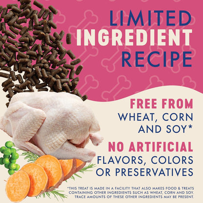 Finley's Turkey Training Bites, Low Calorie, All Natural Soft Chew Dog Treats, 16 Ounce (Pack of 1)