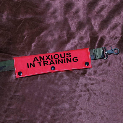 Funny Dog Leash Sleeve Have Anxious in Training Dog Leash Wrap Sleeve Pet Birthday Gift (Anxious in Training-Sleeve)