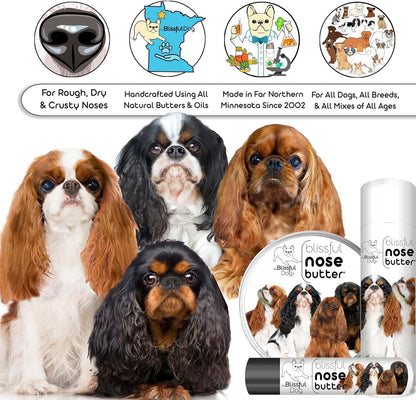 The Blissful Dog English Toy Spaniel Unscented Nose Butter, 16oz