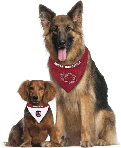 Pets First Collegiate Pet Accessories, Reversible Bandana, South Carolina Gamecocks, Small/Medium