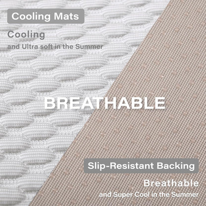 MICROCOSMOS Pet Cooling Mat & Sleeping Pad- Breathable Bubble Surface, EZ Clean. Keep Cooling for Pets, Kids and Adults in Summer.(GreyWhite, 40" x 28")