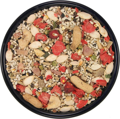 SLEEK & SASSY Garden Large Hookbill No Sunflower Parrot Food for Large Conures, Amazons, African Greys, Cockatoos, Pionus-Parrots & Small Macaws (40 lbs.)