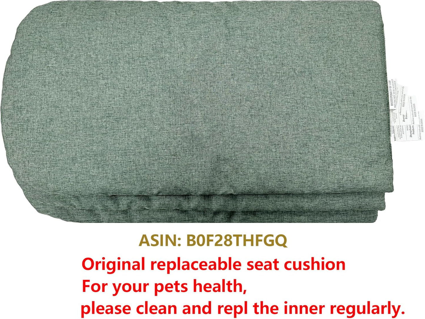 ROODO Pet Stroller Inner Pad for Exclusive Use,Original,Replaceable,Easy to Clean,Set of 3 pc(Cationic ash) - Pawvie
