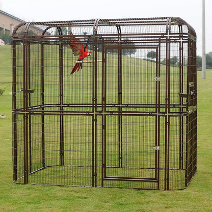 wonline Parrot Cages for Large Birds Outdoor Extra Large Bird Cage with Bird Cage and Perch, Suitable for Macaws Canaries Parrots Budgie Lovebirds