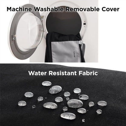 Lesure Small Dog Car Seat for Small Dogs - Waterproof Dog Booster Car Seat with Storage Pockets, Clip-On Safety Leash and Thickened Memory Foam Filling, Pet Carseat Puppy Travel Carrier Bed, Black