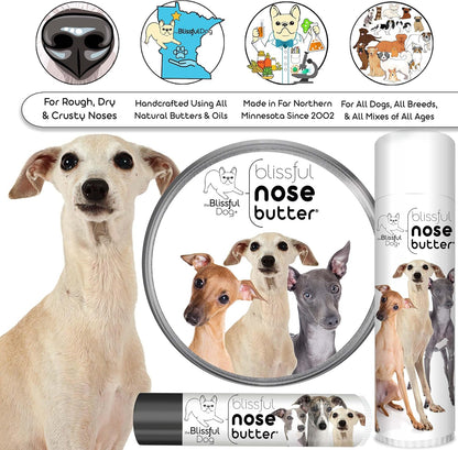 The Blissful Dog Italian Greyhound Unscented Nose Butter - Dog Nose Butter, 1 Ounce