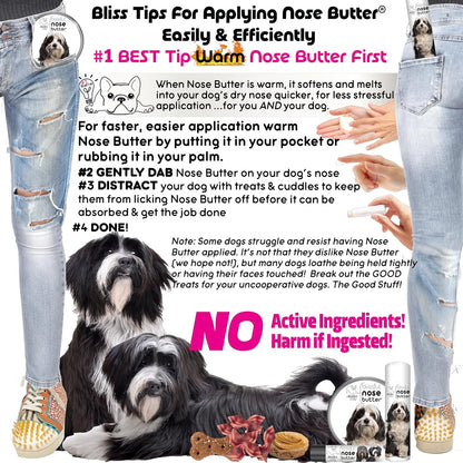 The Blissful Dog Tibetan Terrier Unscented Nose Butter - Dog Nose Butter, 8 Ounce