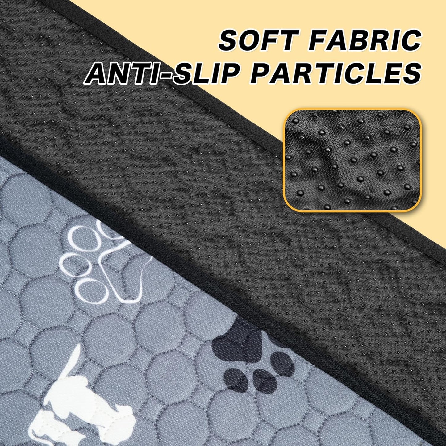 Washable Pee Pads for Dogs, 2 Pack Reusable Puppy Pads, Waterproof Pet Pee Pads for Dog Potty Training, Extra Large Dog Pee Pads for Crate, Playpen, and Whelping, Durable and Absorbent, Grey 36"x41"