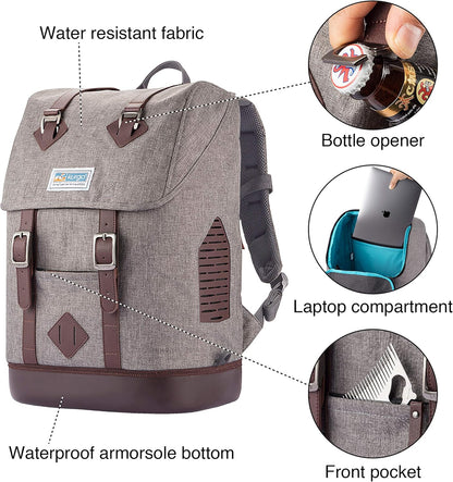 Kurgo Dog Carrier Backpack for Small Pets - Dogs & Cats | Cat | Hiking or Travel | Waterproof Bottom | K9 Ruck Sack (Heather Black)