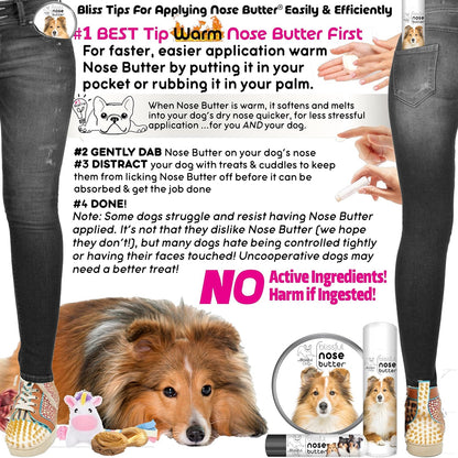 The Blissful Dog Shetland Sheepdog Unscented Nose Butter, 4-Ounce
