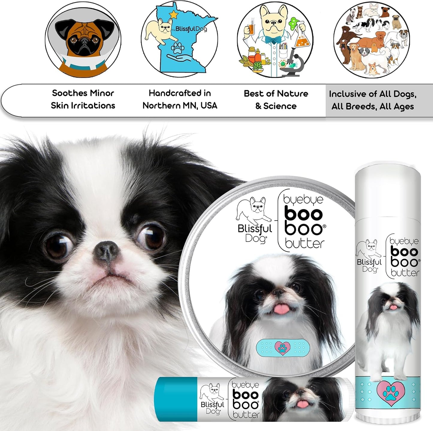 The Blissful Dog 4 oz TIN Japanese Chin Booboo Butter