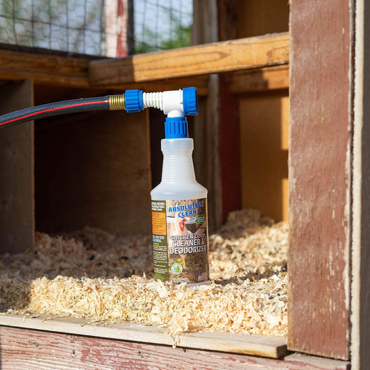 Absolutely Clean Chicken Coop Cleaner and Deodorizer, Veterinarian Approved, Powerful, Natural Enzyme Cleaner Safely Eliminate Tough Messes and Odors, Made in Colorado