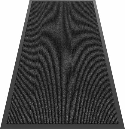 Front Door Mat, 4'x8' Indoor Outdoor Door Mat, Commercial Industrial Entrance Doormat, Heavy Duty Welcome Mat, Rubber Backing Non Slip Doormat for Entryway