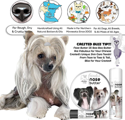 The Blissful Dog Chinese Crested Unscented Nose Butter, 2-Ounce